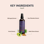 Avimee Herbal Hair Tone Pv 1 Scalp Spray Natural DHT Blocker, With Saw Palmetto, Amla, Methi & Bhringraj Extracts | Grocsy