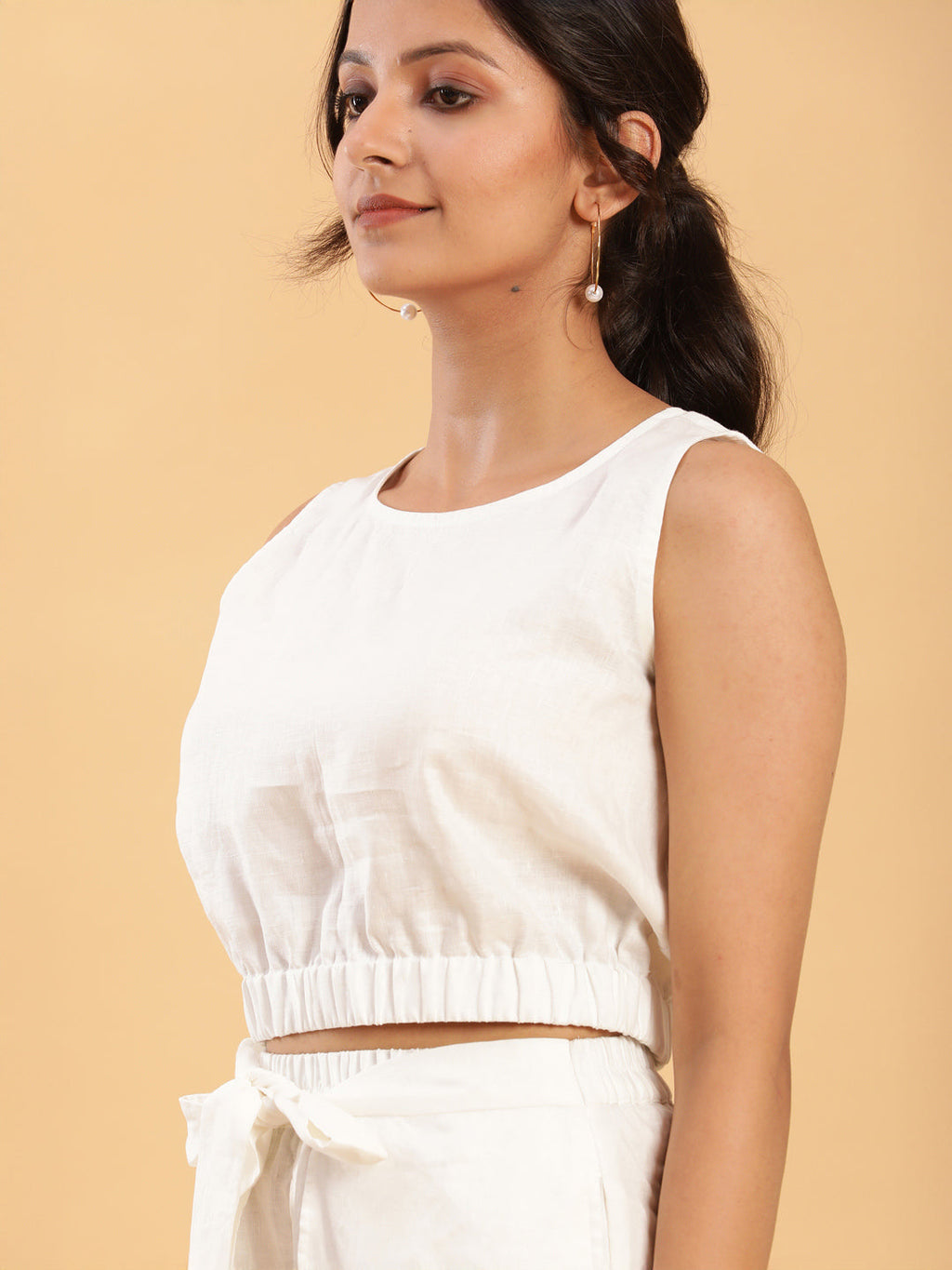 BohoJazz Wraparound Shorts with Blouson Crop Top Co-ords | Grocsy