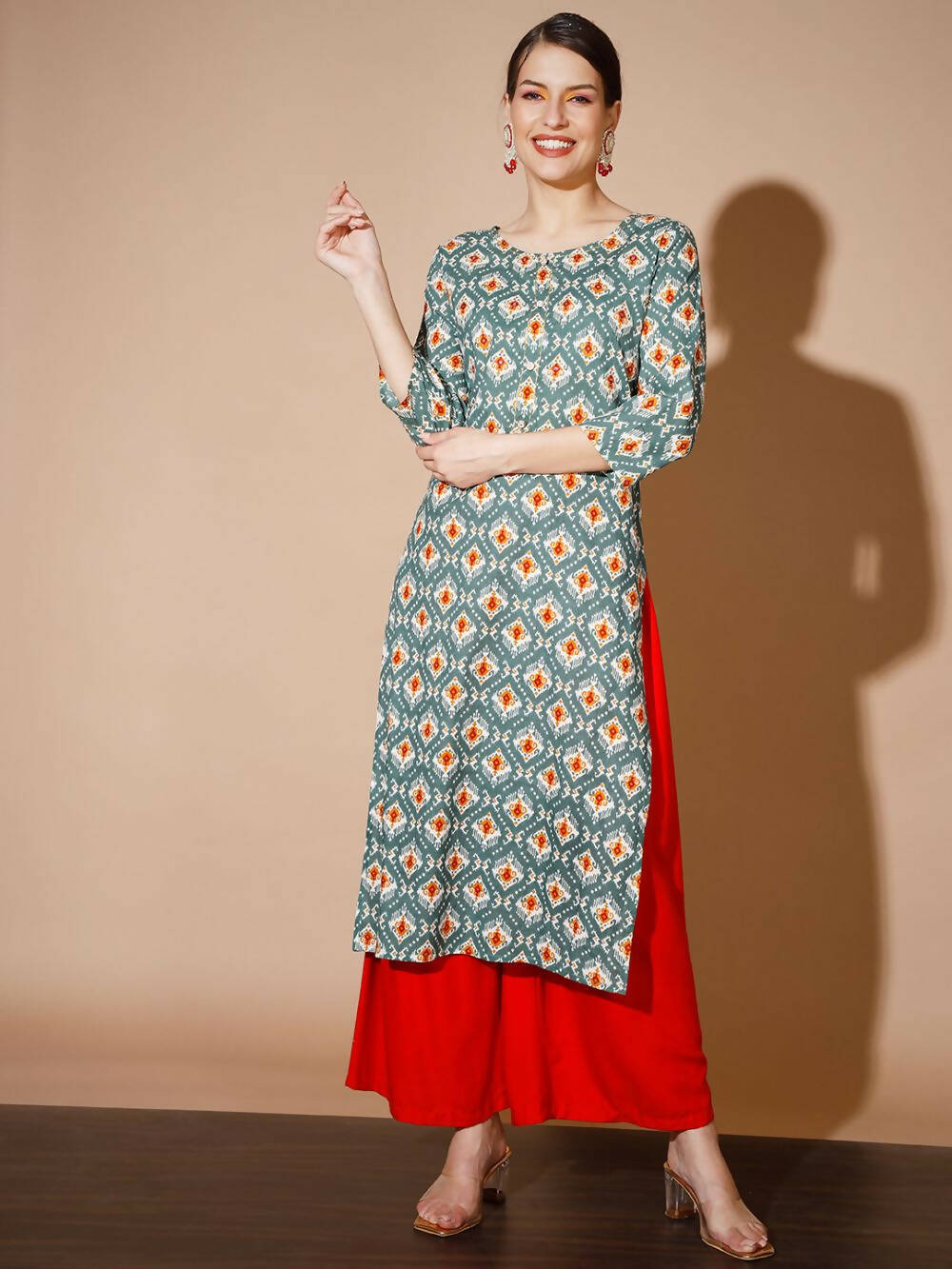 Myshka Women Multi Printed Kurtas | Grocsy