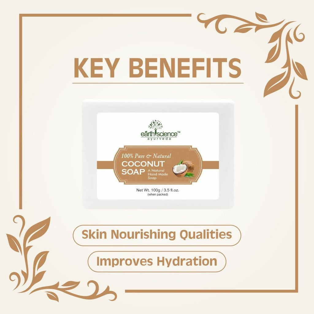 Earth Science Ayurveda Coconut Bath Soap | Grocsy