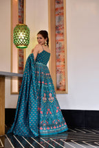 Everywhere Designer Rama Silk Cotton Stitched Suit With Dupatta - Anbazaar | Grocsy
