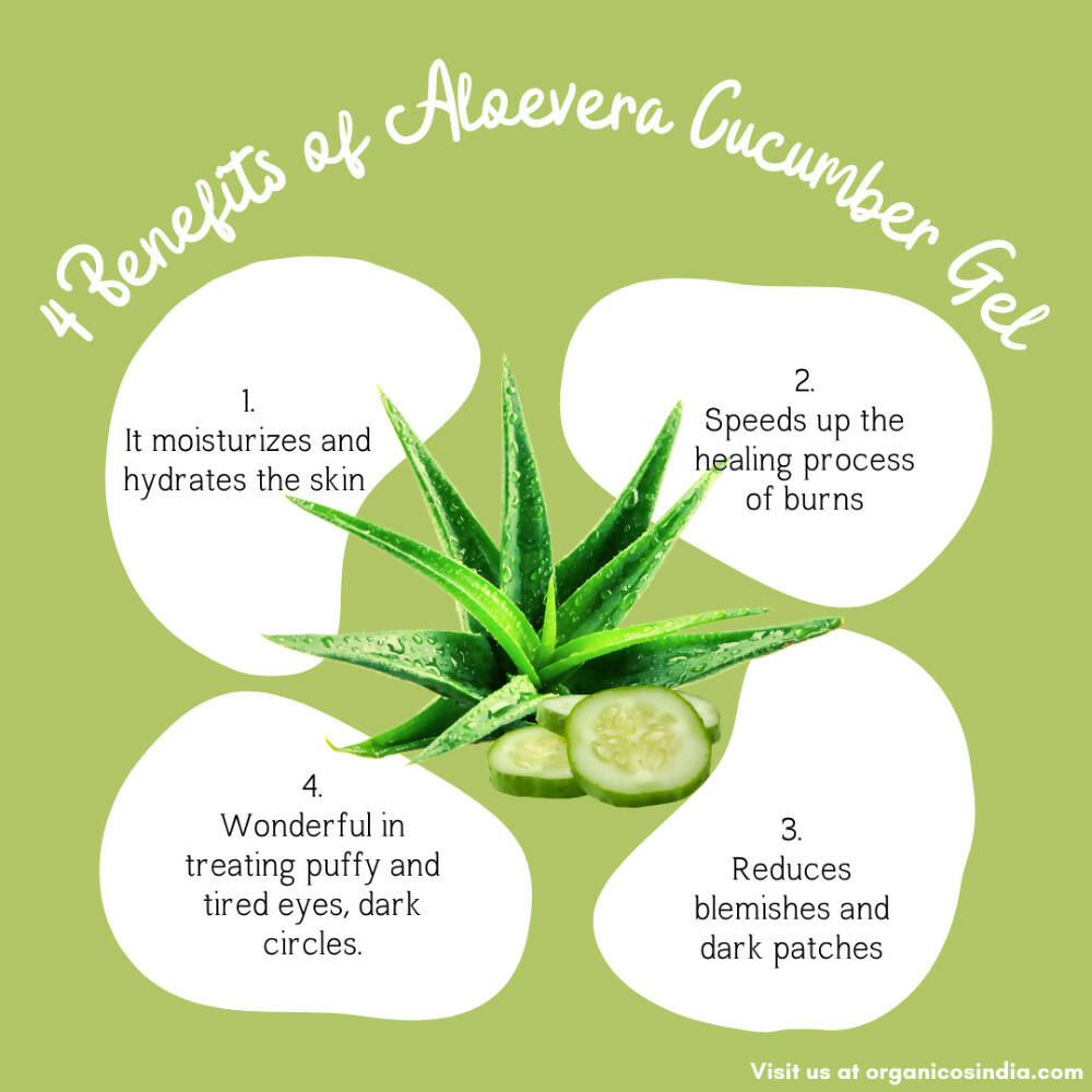 Organicos Aloevera Cucumber Gel | Grocsy