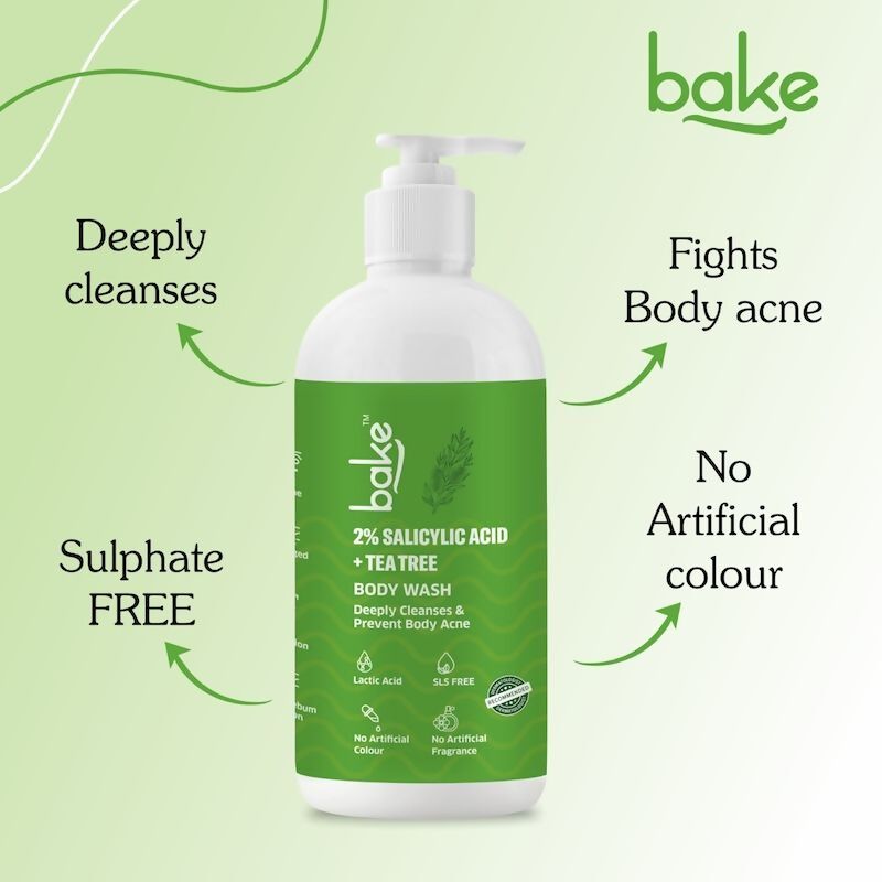 Bake 2% Salicylic Acid + Tee Tree Body Wash | Grocsy