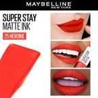 Maybelline New York Super Stay Matte Ink Liquid Lipstick - 25 Heroine | Grocsy