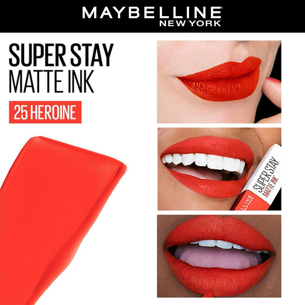 Maybelline New York Super Stay Matte Ink Liquid Lipstick - 25 Heroine | Grocsy