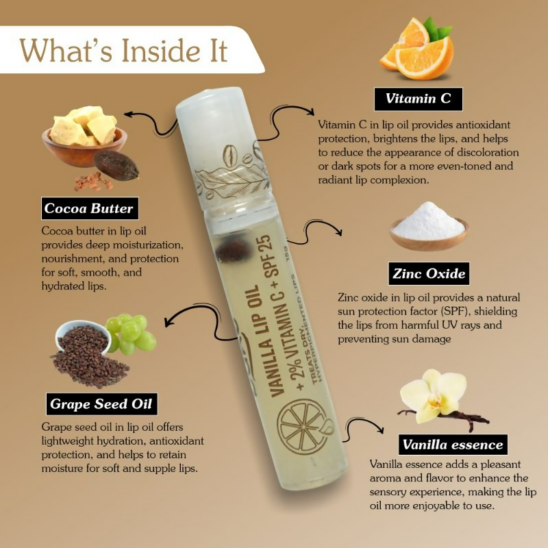 Bake 2% Vitamin C Vanilla Lip Oil Spf 25 Pa+++ | Grocsy