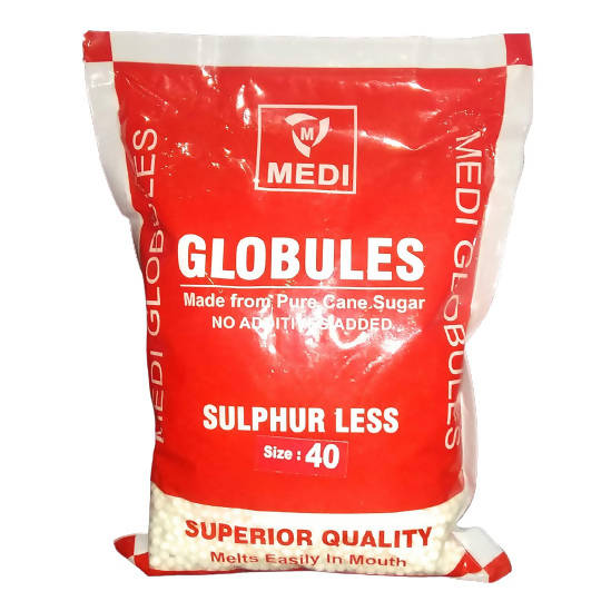 Medi Homeopathy Globules/ Blank Pellets (Size 40) | Grocsy
