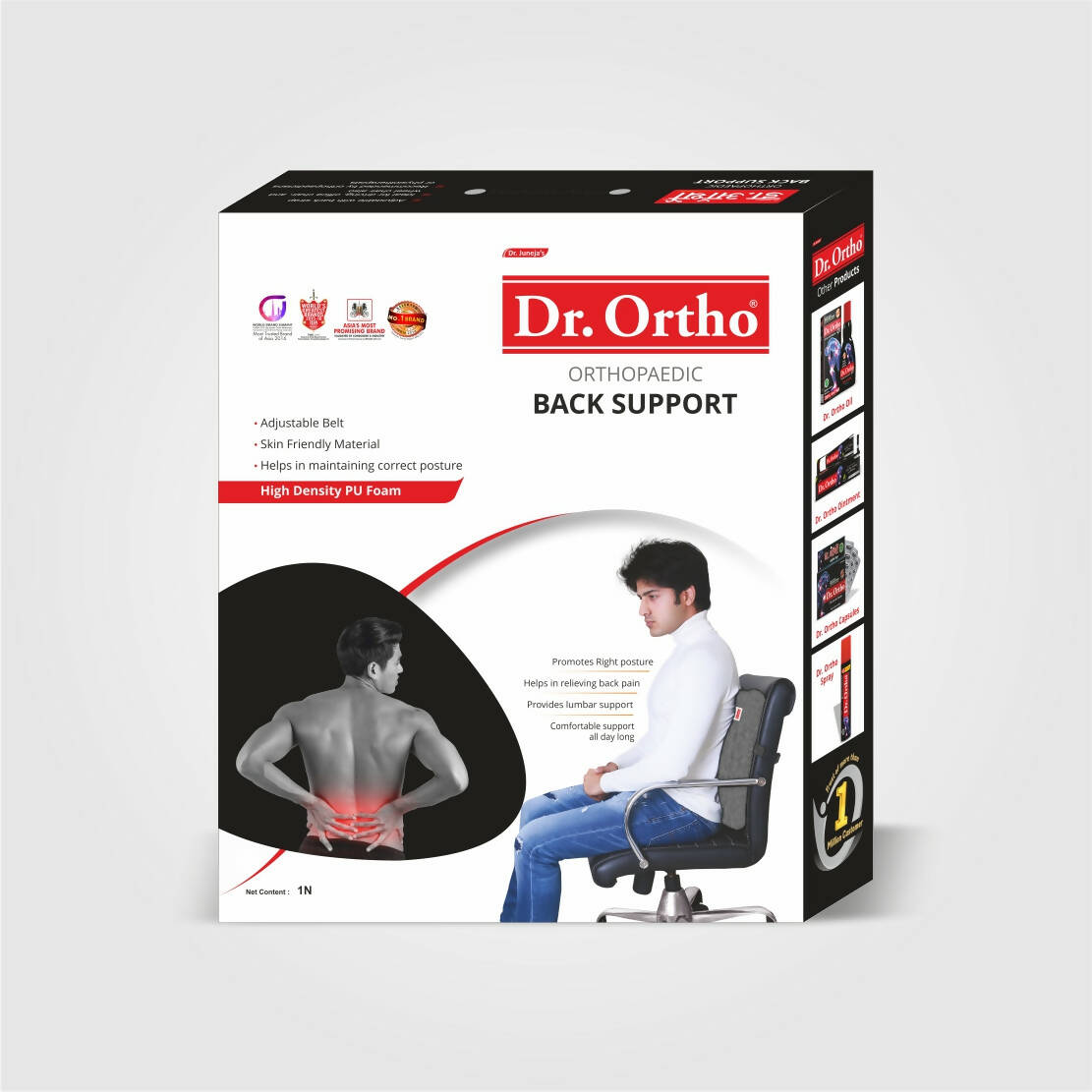 Dr. Ortho Back Support PU Foam | Grocsy