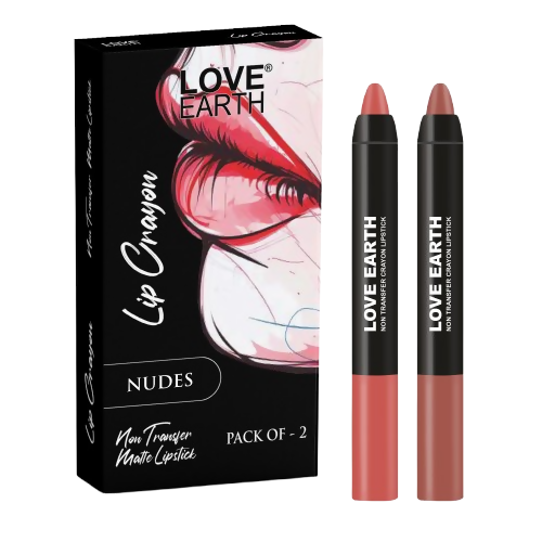 Love Earth Lip Crayon Non-Transfer Lipstick - Nudes | Grocsy