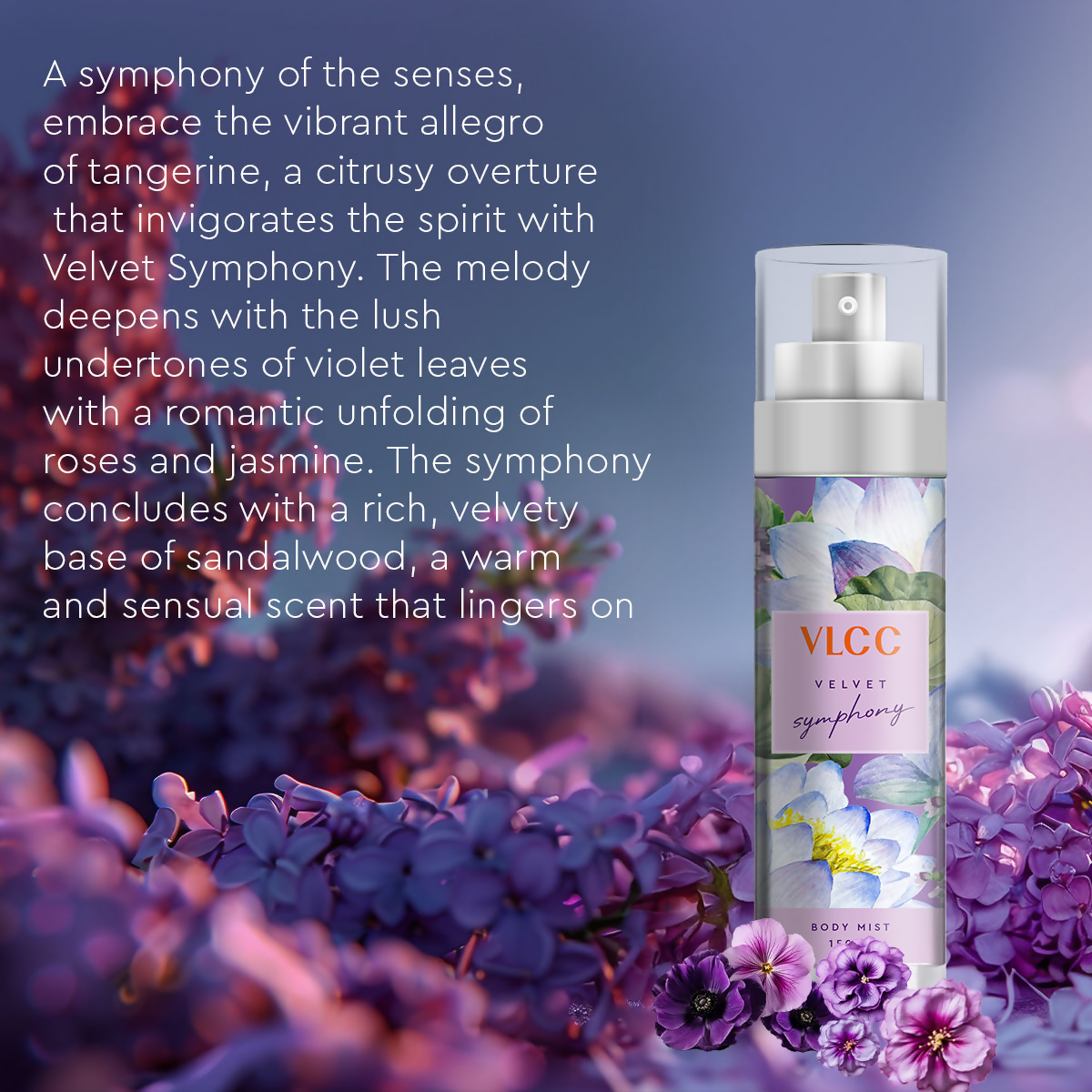 VLCC Body Mist Fragrance - Velvet Symphony | Grocsy