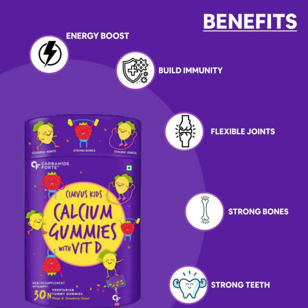 Carbamide Forte Calcium With Vitamin D Gummies | Grocsy