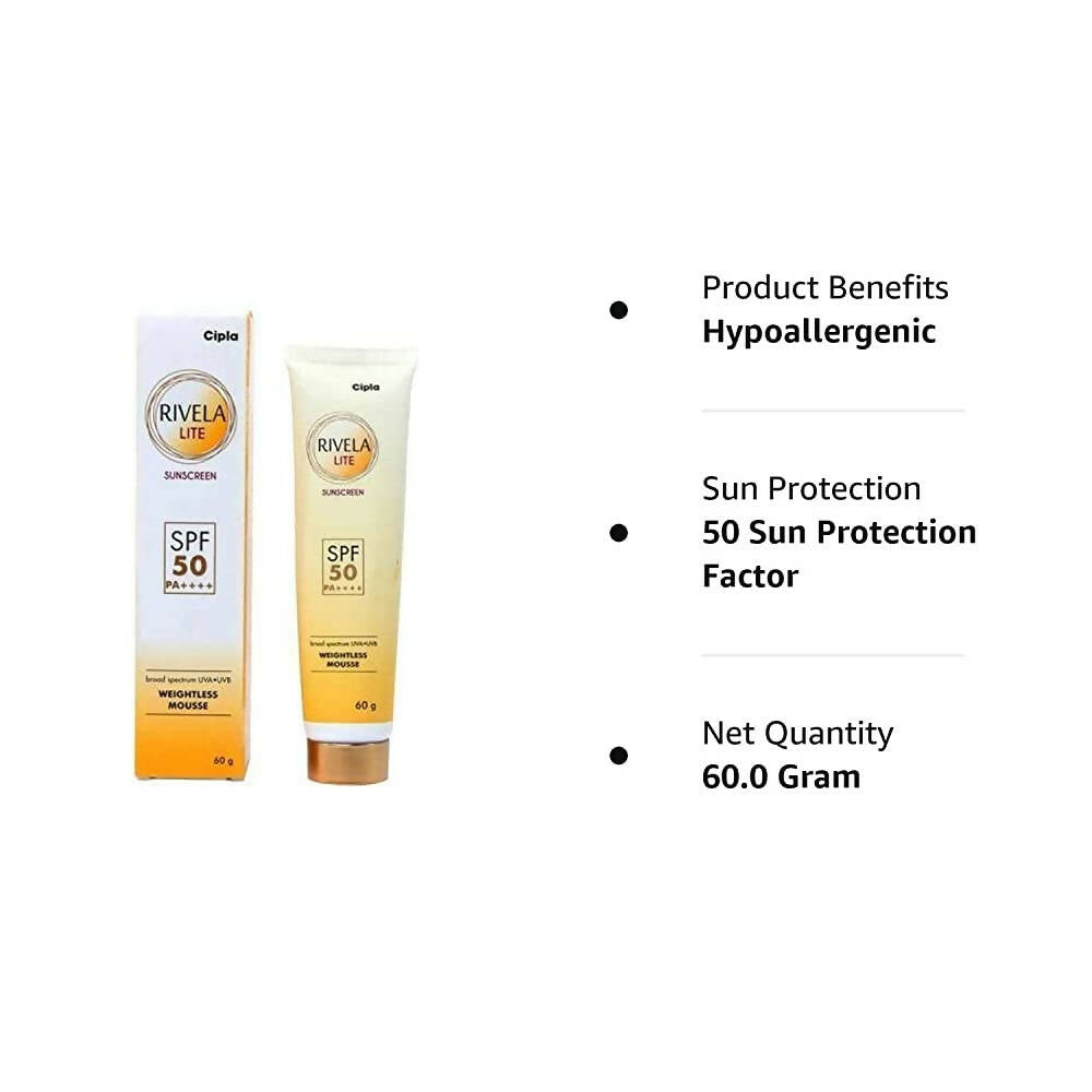 Rivela Lite Sunscreen SPF 50 | Grocsy