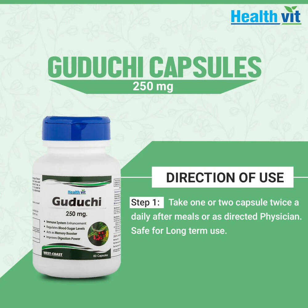 Healthvit Guduchi Capsules | Grocsy