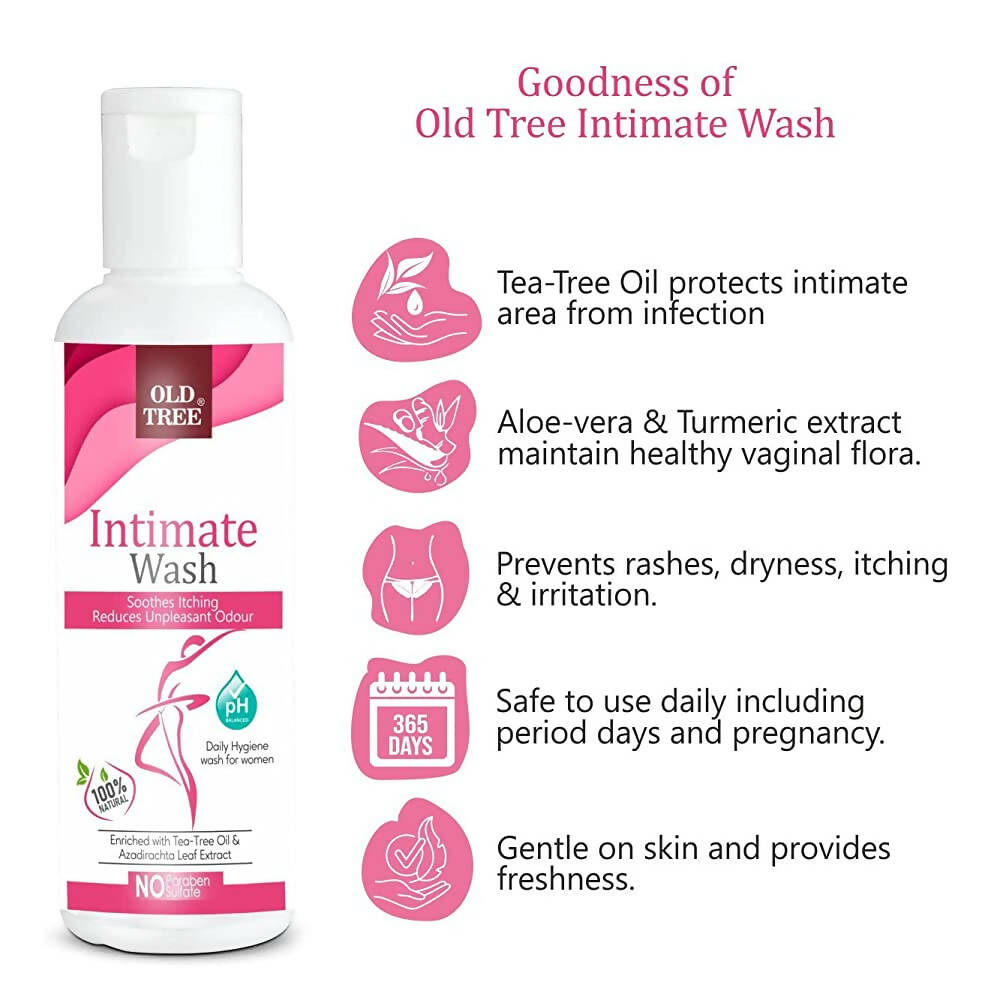 Old Tree Intimate Wash With Tea Tree Oil | Grocsy