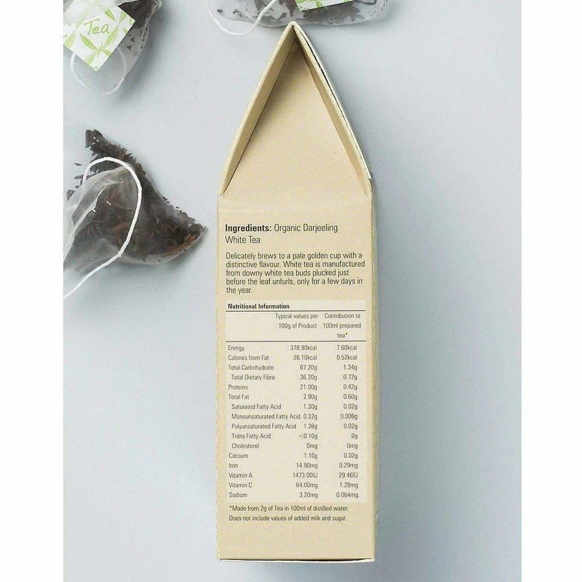 Fabindia White Darjeeling Premium Tea Bags | Grocsy