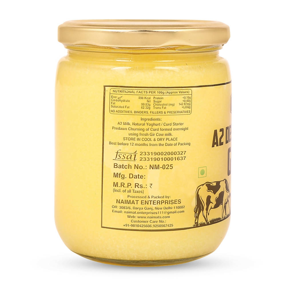 Naimat A2 Desi Gir Cow Ghee | Homemade Ghee From Desi Cow Milk | Certified Organic Ghee | Grocsy