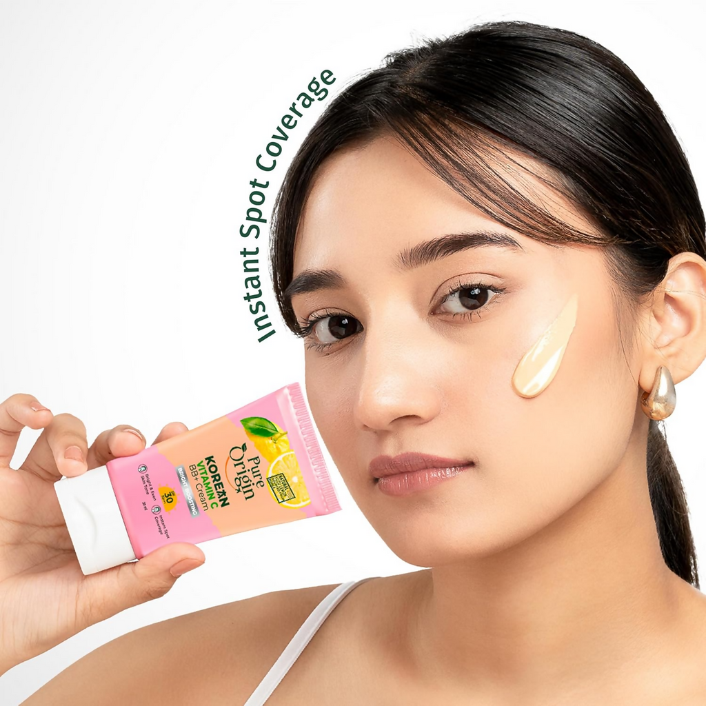 Pure Origin Korean Vitamin C Bright Boosting BB+ Cream Natural Bb Face Cream | Grocsy