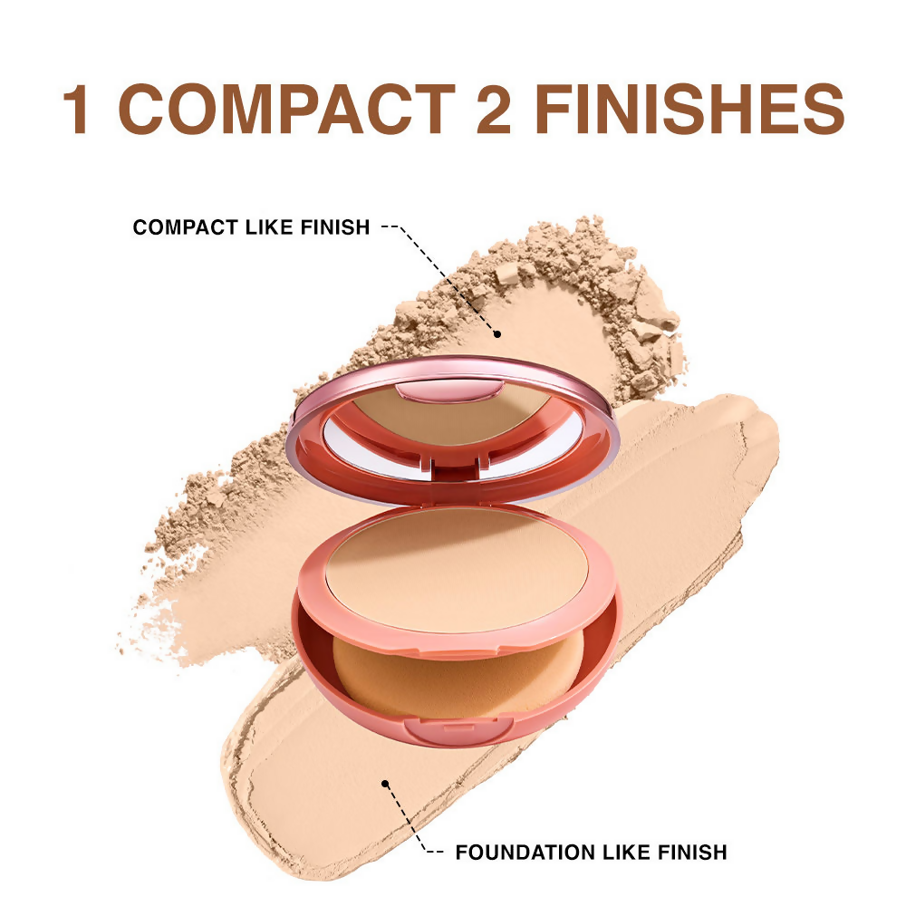Lakme 9 To 5 Unreal Dual Cover Pressed Powder, 2 In 1 Compact + Foundation - 10 Ivory | Grocsy