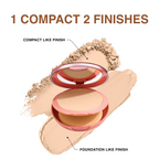 Lakme 9 To 5 Unreal Dual Cover Pressed Powder, 2 In 1 Compact + Foundation - 10 Ivory | Grocsy