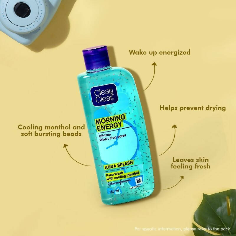 Clean & Clear Morning Energy Aqua Splash Face Wash | Grocsy