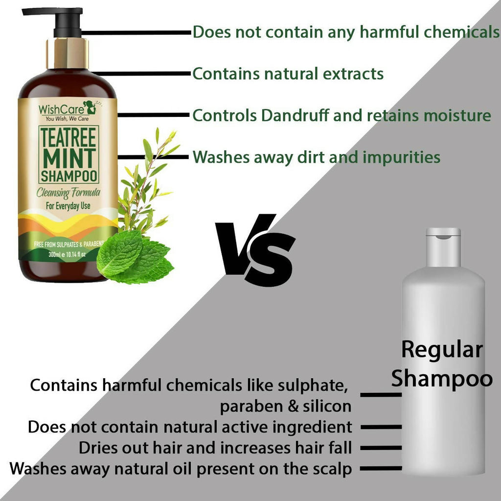 Wishcare Tea Tree Mint Shampoo | Grocsy