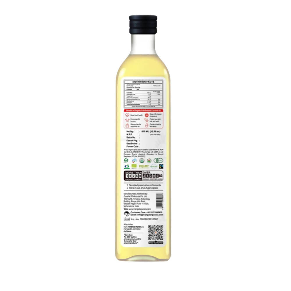Mangal Organics Cold Pressed Coconut Oil | Grocsy