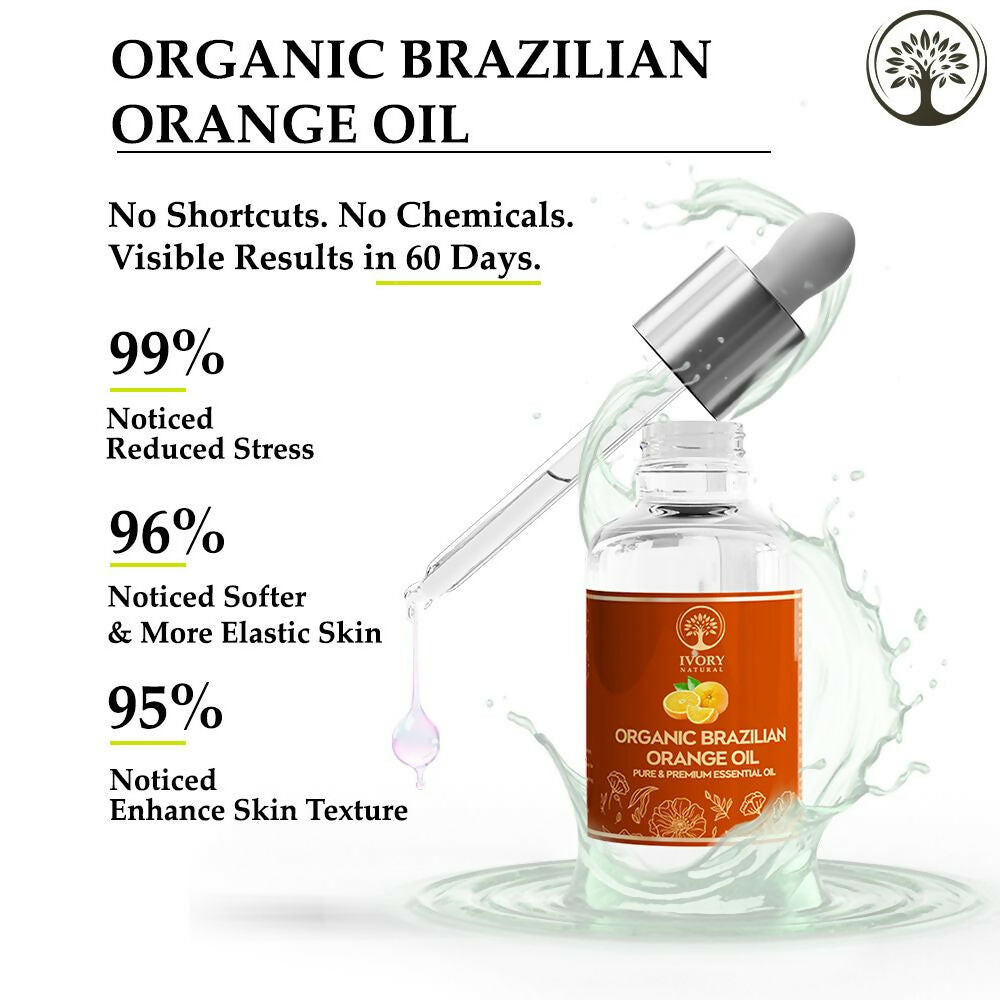 Ivory Natural Organic Brazilian Orange Oil - Natural & Premium Essential Oil | Grocsy