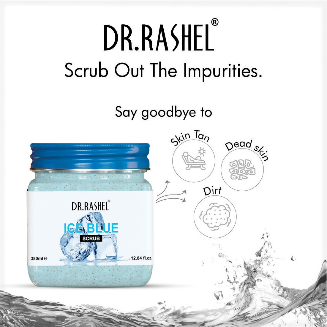 Dr.Rashel Ice Blue Scrub For Face And Body | Grocsy