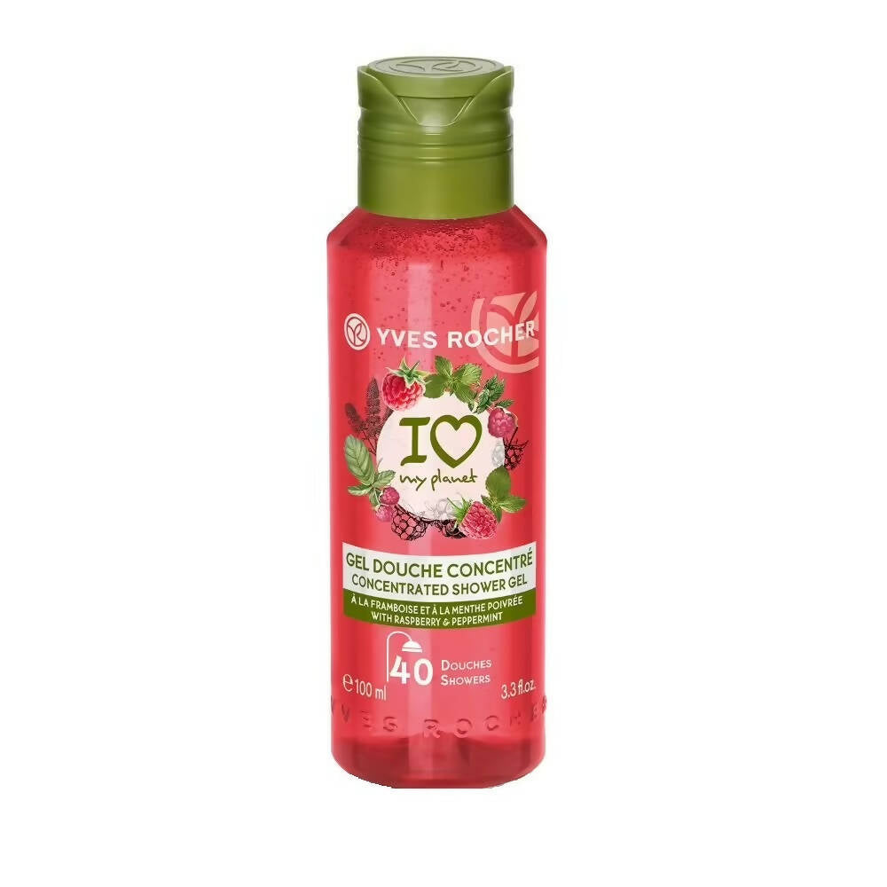 Yves Rocher Concentrated Shower Gel - Raspberry & Peppermint | Grocsy