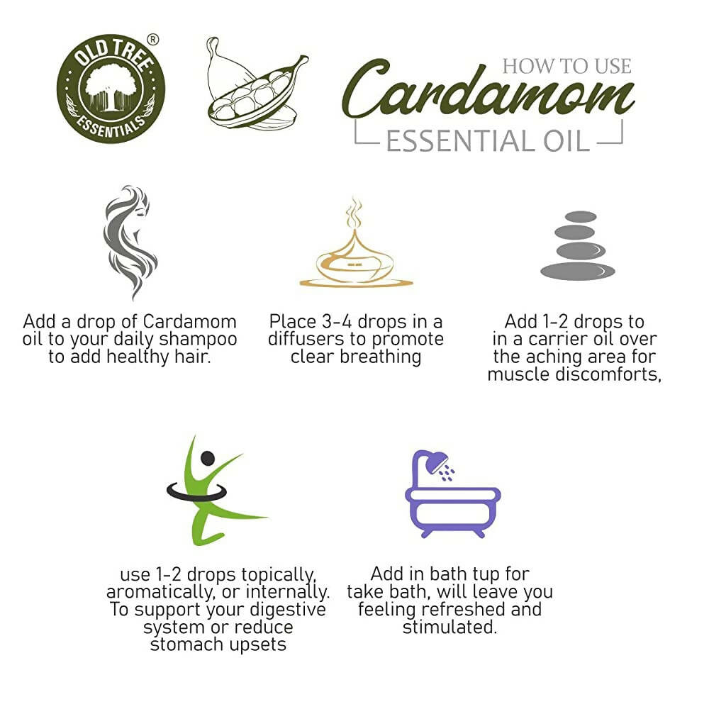 Old Tree Cardamom Essential Oil | Grocsy
