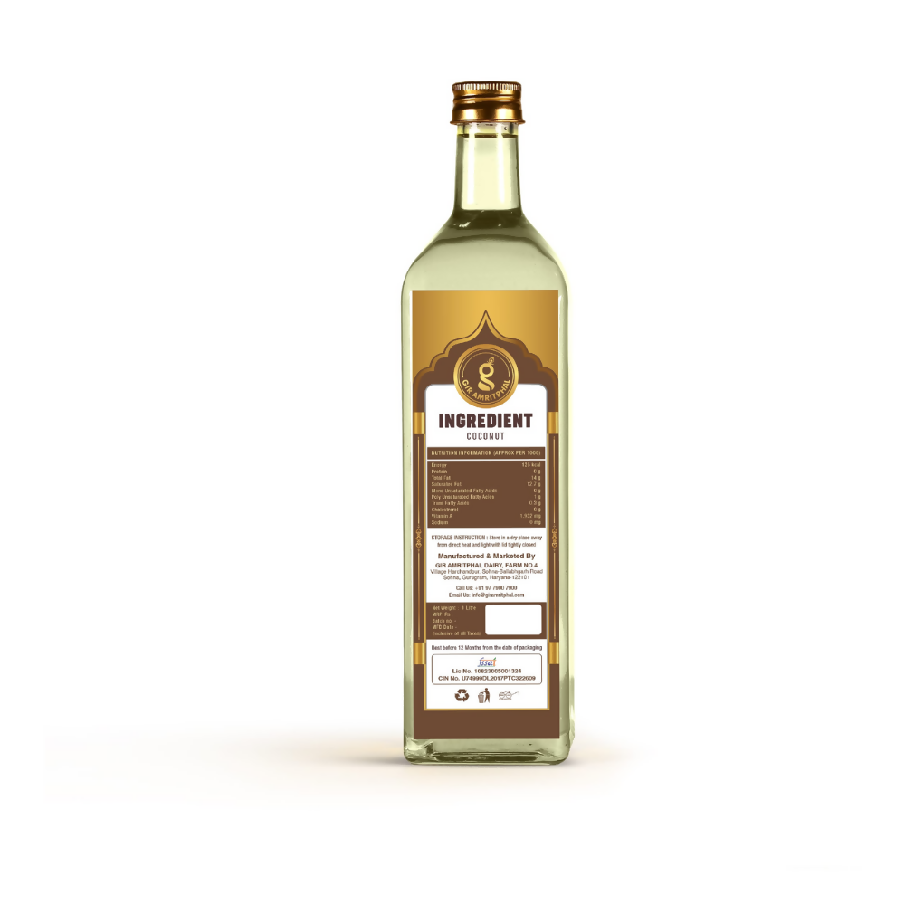 Giramritphal Kachi Ghani Cold Pressed Coconut Oil | Grocsy