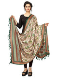 Vamika Green Printed Khadi Bhagalpuri Dupatta | Grocsy