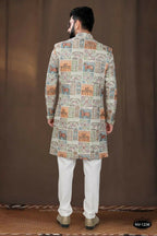 Joban Fashion Men's Base Pista(Multi Colours) Georgette Kurta with Pyjama | Grocsy