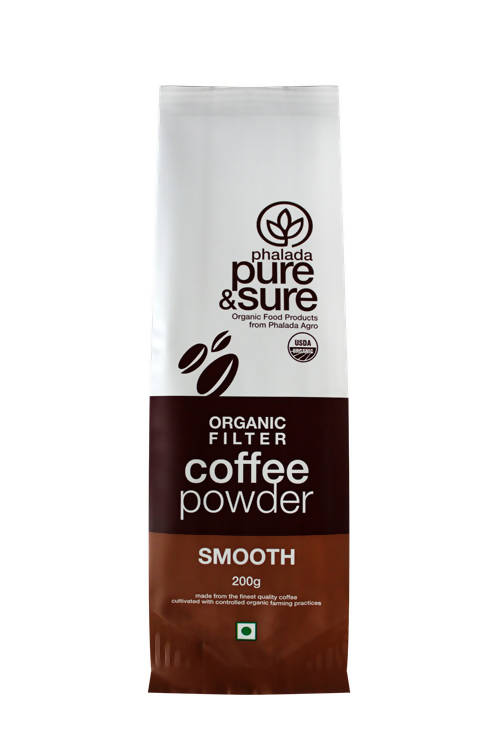 Pure & Sure Organic Filter Coffee Powder - Smooth | Grocsy