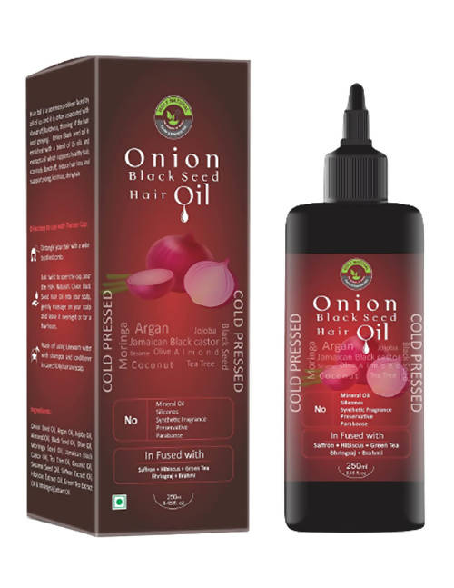 Holy Natural Onion Black Seed Hair Oil | Grocsy