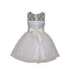 Asmaani Baby Girl Half White Color Satin Knee Length Frock (AS-DRESS-22026) | Grocsy