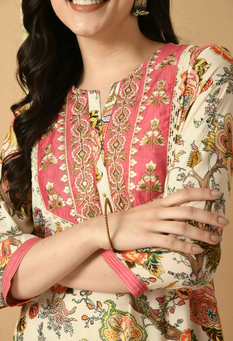 Joban Fashion White Maslin Kurta Set | Grocsy