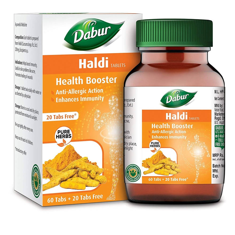 Dabur Haldi Tablets Health Booster | Grocsy