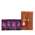 Meenakari & Lumba Rakhi With Dairy Milk | Grocsy