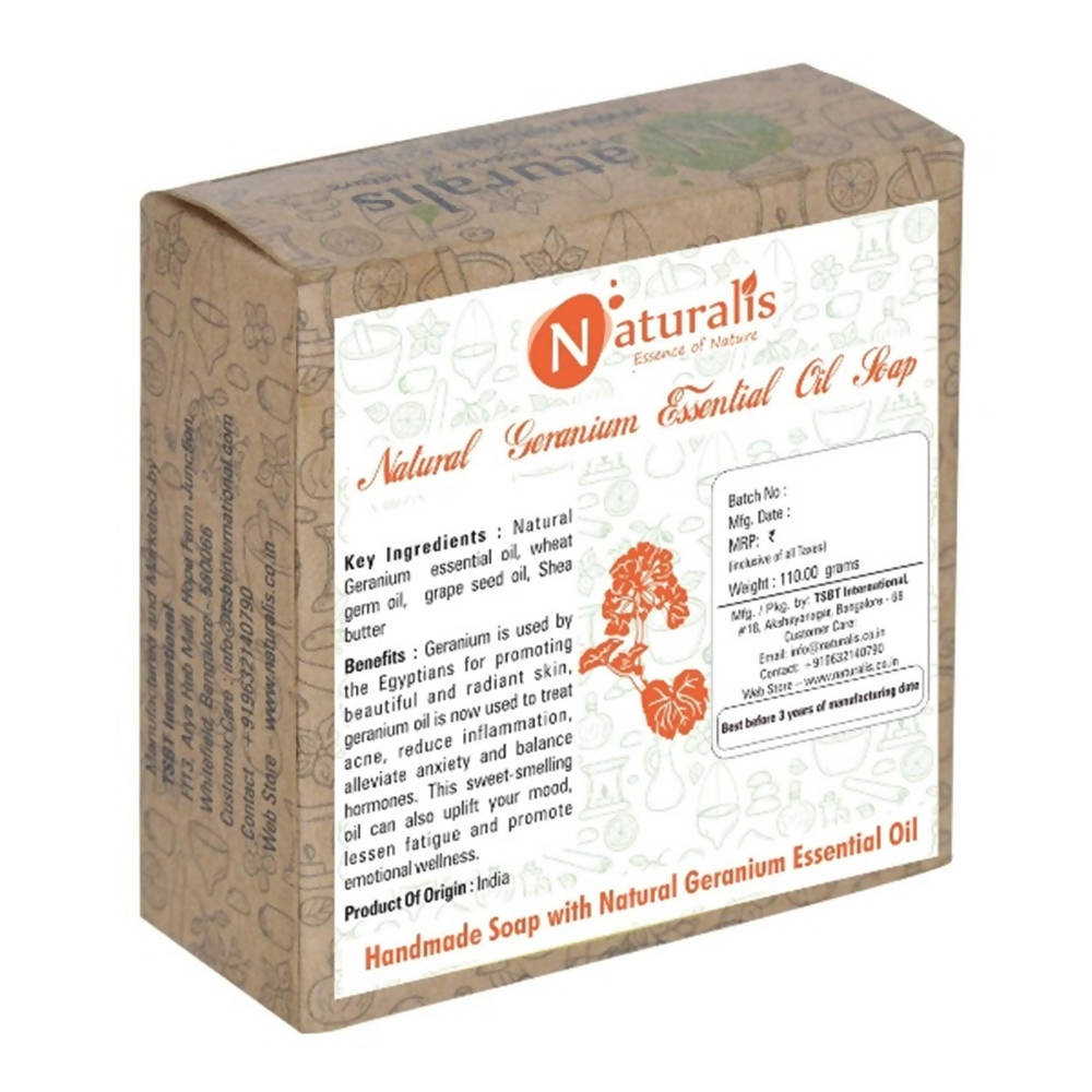 Naturalis Essence Of Nature Handmade Soap With Natural Geranium Essential Oil | Grocsy