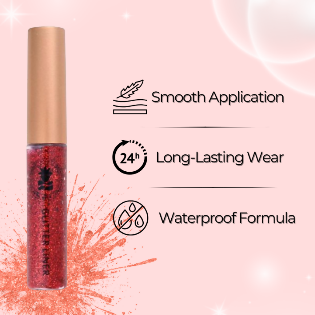 BOBI Glitter Eyeliner Red Diamond Sparkle Finish | Grocsy