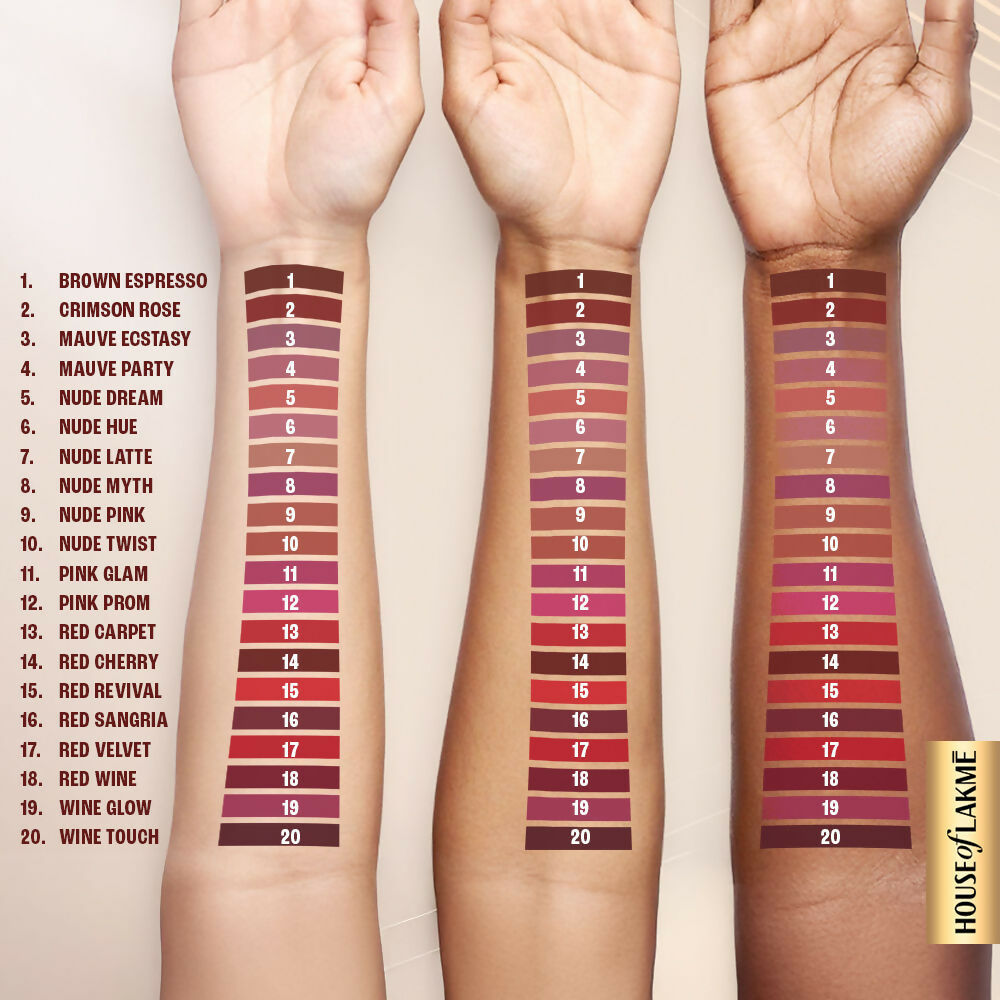 Lakme Ultimate Glam Matte Liquid Lipstick - Red Velvet | Grocsy