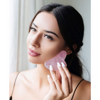 Bronson Professional Rose Quartz Gua Sha Face Massage Tool | Grocsy