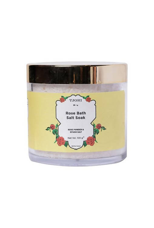 Tjori Rose Salt Bath Soak | Grocsy