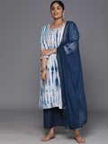 Sztori Women Leheriya Printed Pure Cotton Straight Kurta & Palazzos With Dupatta | Grocsy