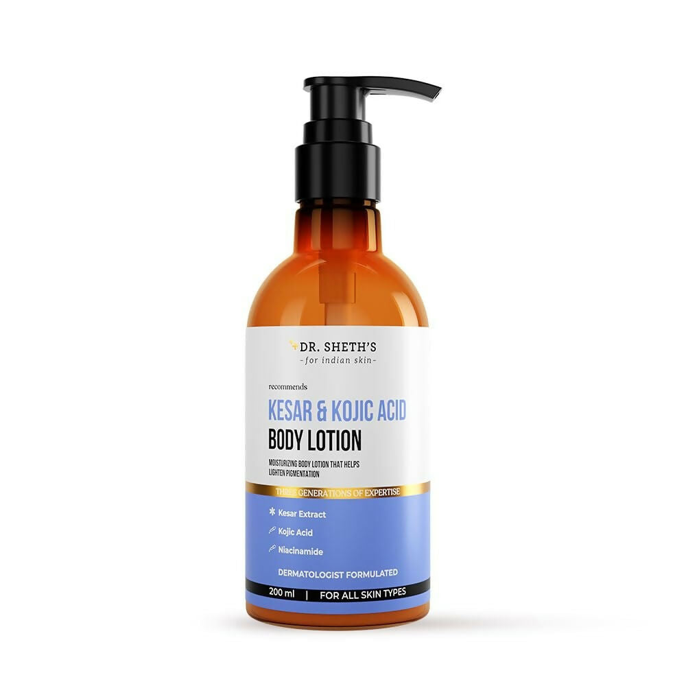 Dr. Sheth's Kesar & Kojic Acid Daily Pigmentation Correction Face Cream & Body Lotion | Grocsy