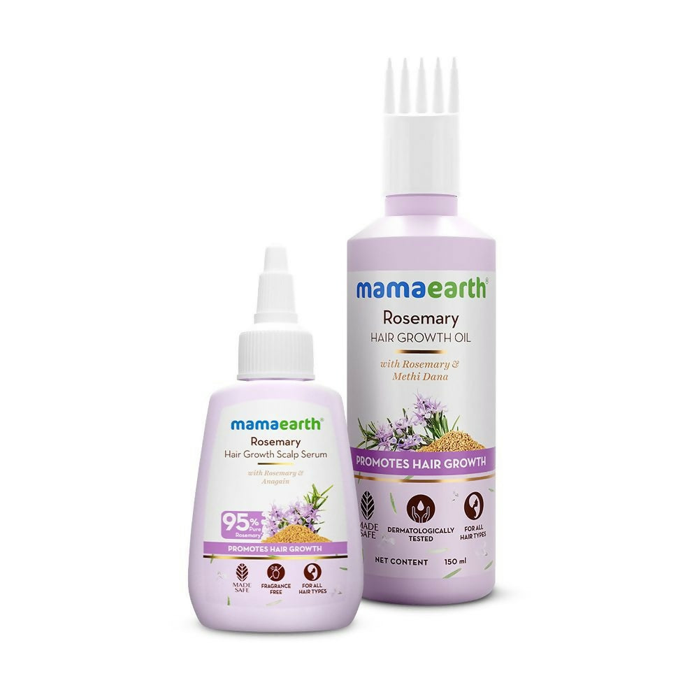 Mamaearth Rosemary Hair Growth & Nourishment Combo | Grocsy