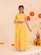Joban Fashion Girl's Yellow Color Lehenga Choli | Grocsy