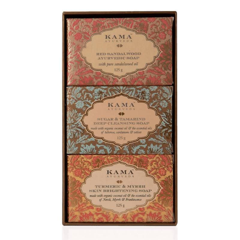 Kama Ayurveda Three Traditional Treatment Soap Box | Grocsy