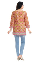 Snehal Creations Yellow Faux Crepe Short Kurti Tunic Top | Grocsy